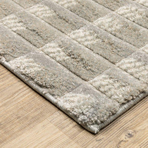 Oriental Weavers Wonder Geometric Carved Polypropylene Area Rug Soft Plush High Pile Modern Living Room Accent 5'3" x 7'6" WWON07160230ST
