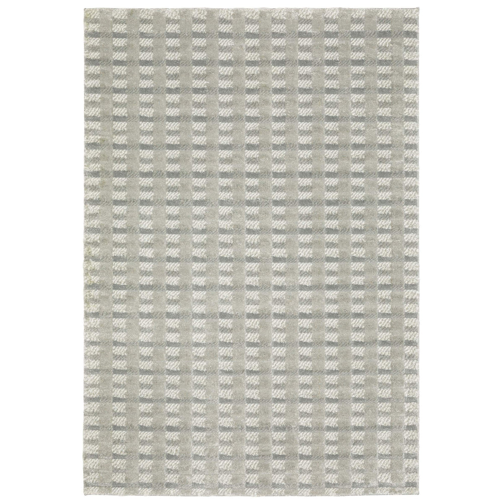 Oriental Weavers Wonder Geometric Carved Polypropylene Area Rug Soft Plush High Pile Modern Living Room Accent 5'3" x 7'6" WWON07160230ST