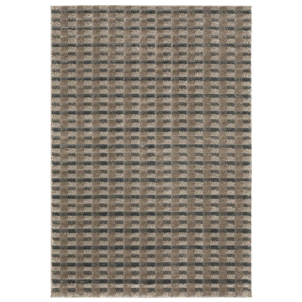 Oriental Weavers Wonder Geometric High Pile Polypropylene Runner Rug Earthy Tones Modern Carved Design WWON08056230ST