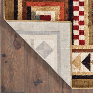 Oriental Weavers Woodlands Cozy Lodge Motif Indoor Area Rug - Vibrant Colors And Rustic Charm For Any Space Brown,Multi Polypropylene W9596a058230st