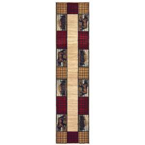 Oriental Weavers Woodlands Indoor Area Rug - Charming Lodge Motifs With Rustic Colors, Cozy Style For Any Space Ivory,Multi Polypropylene W9603c058230st