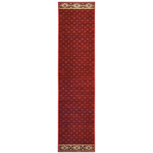 Oriental Weavers Woodlands Cozy Lodge-inspired Indoor Area Rug With Traditional Forest Motifs - Usa Made Comfort Red,Gold Polypropylene W9652c058230st