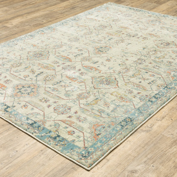 Oriental Weavers Xanadu Indoor Area Rug - Vibrant Pastel Shades With Eclectic Patterns For Modern And Classic Spaces Beige,Blue Polypropylene X047h6117165st