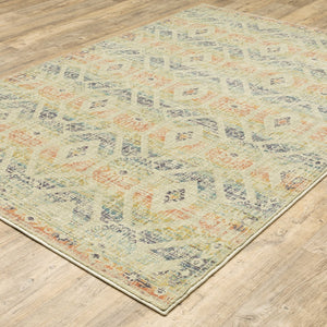 Oriental Weavers Xanadu Indoor Area Rug - Vibrant Pastel Patterns In Soft Space-dyed Polypropylene For Elegant Spaces Beige,Multi Polypropylene X561j6300390st