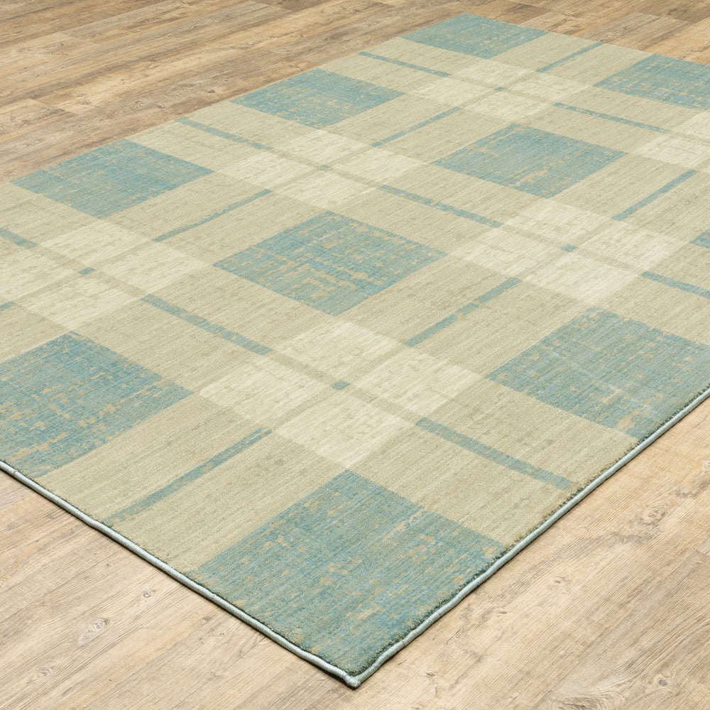 Oriental Weavers Xanadu 562l6 Blue/Beige Area Rug - 9'10" X 12'10" - Soft, Stylish, And Eclectic Design For Any Space Blue,Beige Polypropylene X562l2300390st