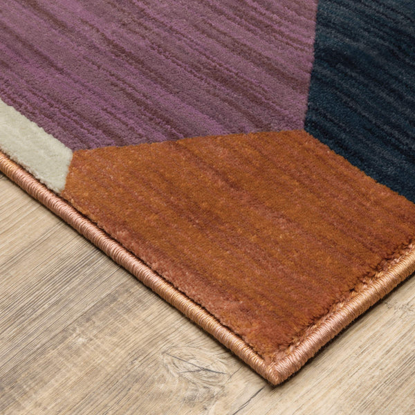 Oriental Weavers Xanadu Eclectic Geometric Polypropylene Indoor Area Rug Vibrant Pastel Tones X093W6300390ST