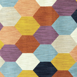 Oriental Weavers Xanadu Eclectic Geometric Polypropylene Indoor Area Rug Vibrant Pastel Tones X093W6300390ST
