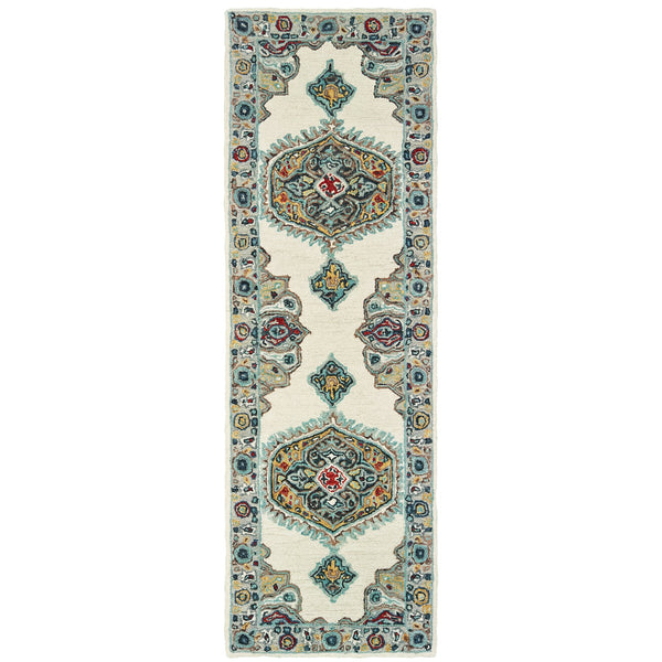 Oriental Weavers Zahra Hand-tufted 100% Wool Area Rug In Tonal Neutrals - Cozy Boho Charm For Any Space Ivory,Grey Wool Z75505076243st