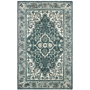 Oriental Weavers Zahra Hand-tufted Wool Indoor Area Rug - Cozy Boho Charm With Colorful Accents For Any Space Grey,Blue Wool Z75506106167st