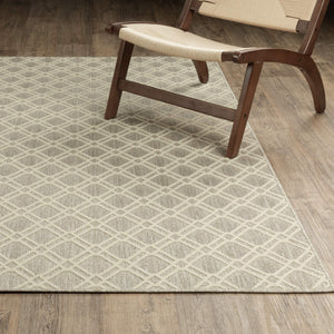 Oriental Weavers Zarina Diamond Trellis Polypropylene Indoor Outdoor Runner Rug Neutral Earthy Tones ZZAR01056230ST