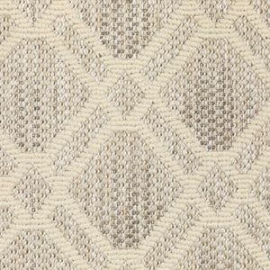 Oriental Weavers Zarina Diamond Trellis Polypropylene Indoor Outdoor Runner Rug Neutral Earthy Tones ZZAR01056230ST