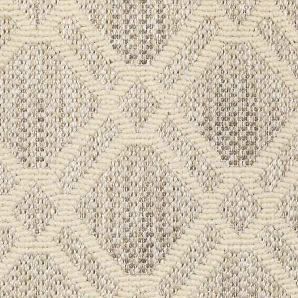 Oriental Weavers Zarina Diamond Trellis Polypropylene Indoor Outdoor Runner Rug Neutral Earthy Tones ZZAR01056230ST