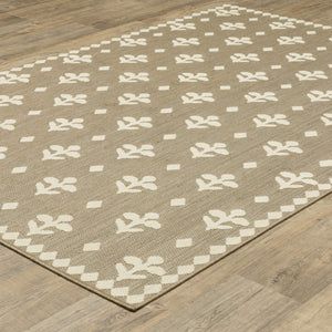 Oriental Weavers Zarina Polypropylene Flatweave Indoor Outdoor Rug with Botanical Design for Patios and Living Areas 9'10" x 12'10" ZZAR02300390ST