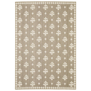 Oriental Weavers Zarina Polypropylene Flatweave Indoor Outdoor Runner Rug with Earthy Botanical Motifs ZZAR02056230ST