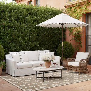 Oriental Weavers Zarina Polypropylene Flatweave Indoor Outdoor Rug with Botanical Design for Patios and Living Areas 9'10" x 12'10" ZZAR02300390ST