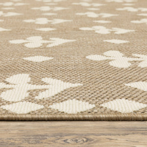 Oriental Weavers Zarina Polypropylene Flatweave Indoor Outdoor Runner Rug with Earthy Botanical Motifs ZZAR02056230ST