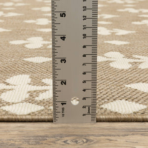 Oriental Weavers Zarina Polypropylene Flatweave Indoor Outdoor Rug with Botanical Design for Patios and Living Areas 9'10" x 12'10" ZZAR02300390ST