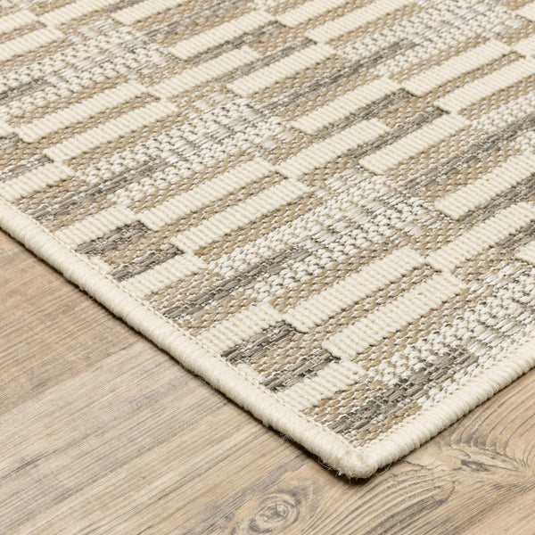 Oriental Weavers Zarina Polypropylene Flatweave Indoor Outdoor Runner Rug Neutral Earthy Tones ZZAR03056230ST