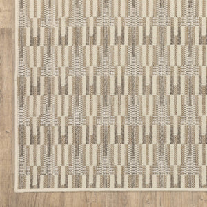 Oriental Weavers Zarina Polypropylene Flatweave Indoor Outdoor Runner Rug Neutral Earthy Tones ZZAR03056230ST