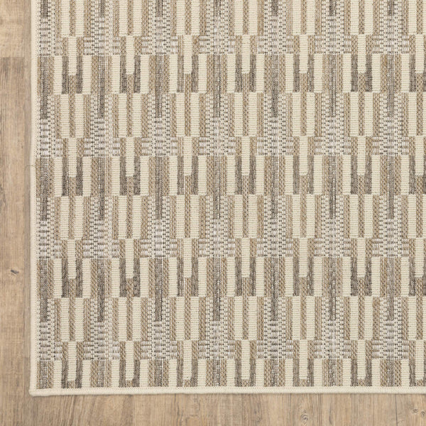 Oriental Weavers Zarina Polypropylene Flatweave Indoor Outdoor Rug Geometric Earthy Neutral Stain Resistant Patio 7'10" x 10' ZZAR03240305ST