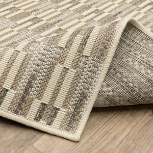 Oriental Weavers Zarina Polypropylene Flatweave Indoor Outdoor Runner Rug Neutral Earthy Tones ZZAR03056230ST