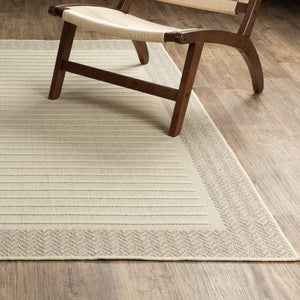 Oriental Weavers Zarina Polypropylene Flatweave Indoor Outdoor Rug with Stripe and Chevron Border Design 7'10" x 10' ZZAR04240305ST