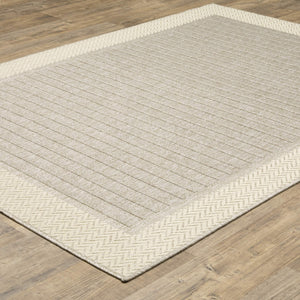 Oriental Weavers Zarina Polypropylene Flatweave Indoor Outdoor Rug with Nautical Stripe and Chevron Border Design 7'10" x 10' ZZAR05240305ST