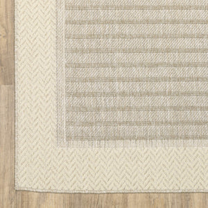Oriental Weavers Zarina Polypropylene Flatweave Indoor Outdoor Rug with Nautical Stripe and Chevron Border Design 7'10" x 10' ZZAR05240305ST