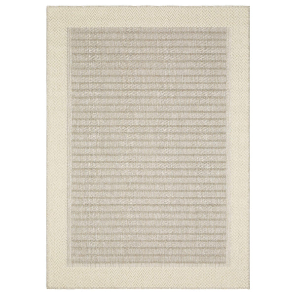 Oriental Weavers Zarina Polypropylene Flatweave Indoor Outdoor Runner Rug with Stripe Chevron Border ZZAR05056230ST