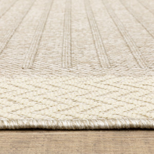 Oriental Weavers Zarina Polypropylene Flatweave Indoor Outdoor Runner Rug with Stripe Chevron Border ZZAR05056230ST
