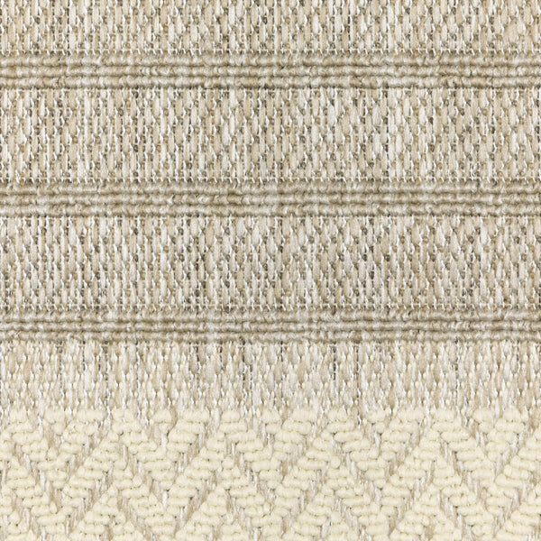 Oriental Weavers Zarina Polypropylene Flatweave Indoor Outdoor Rug with Nautical Stripe and Chevron Border Design 7'10" x 10' ZZAR05240305ST