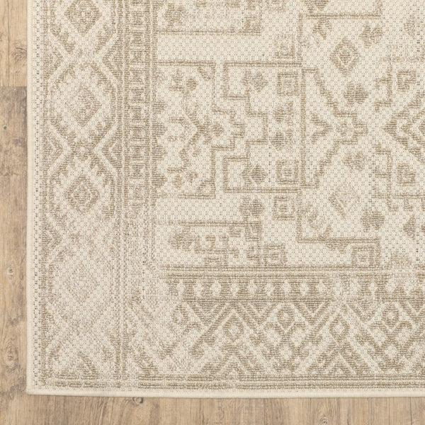 Oriental Weavers Zarina Tribal Medallion Polypropylene Indoor Outdoor Runner Rug Earthy Tones ZZAR06056230ST