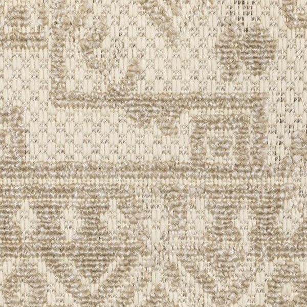 Oriental Weavers Zarina Tribal Medallion Polypropylene Flatweave Indoor Outdoor Rug Boho Chic Patio 3'3" x 5' ZZAR06100152ST