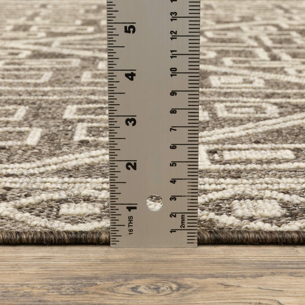 Oriental Weavers Zarina Indoor Outdoor Polypropylene Runner Rug with Global Diamond Medallion Pattern ZZAR07056230ST