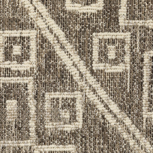 Oriental Weavers Zarina Global Diamond Medallion Polypropylene Indoor Outdoor Rug for Patio or Living Room 9'10" x 12'10" ZZAR07300390ST