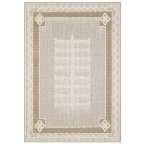 Oriental Weavers Zarina Polypropylene Flatweave Indoor Outdoor Rug with Medallion Geometric Border ZZAR08056230ST