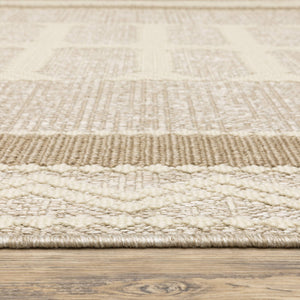 Oriental Weavers Zarina Polypropylene Flatweave Indoor Outdoor Rug with Medallion Geometric Border ZZAR08056230ST