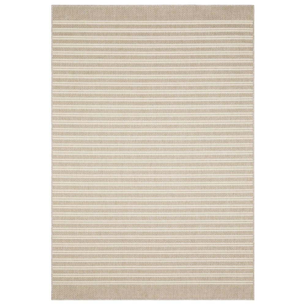 Oriental Weavers Zarina Polypropylene Flatweave Indoor Outdoor Runner Rug Neutral Pinstripe Jute Look ZZAR09056230ST