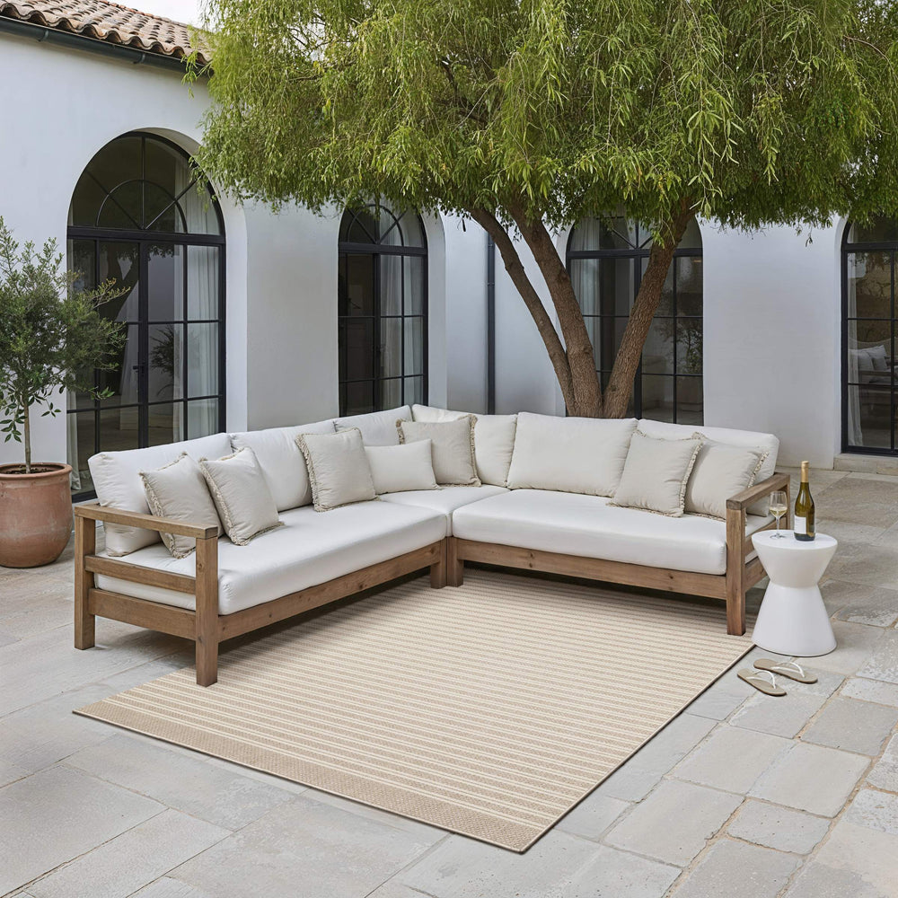 Oriental Weavers Zarina Polypropylene Flatweave Indoor Outdoor Rug with Organic Jute Look and Uv Resistance 9'10" x 12'10" ZZAR09300390ST
