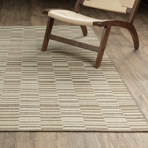 Oriental Weavers Zarina Polypropylene Flatweave Indoor Outdoor Rug Stain Resistant for Patio or Living Room 3'3" x 5' ZZAR10100152ST