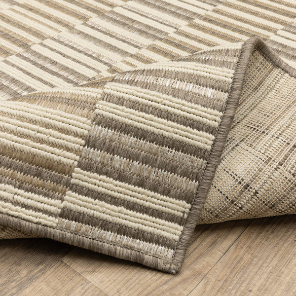 Oriental Weavers Zarina Polypropylene Flatweave Indoor Outdoor Rug Stain Resistant for Patio or Living Room 3'3" x 5' ZZAR10100152ST
