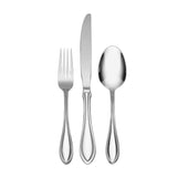 Oneida American Harmony 12-Piece Stainless Steel Flatware Set, Mirror Finish