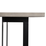 VIG Furniture Modrest Sharon Modern Concrete & Black Metal Dining Table VGLBOWEN-DT200-01