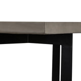 VIG Furniture Modrest Sharon Modern Concrete & Black Metal Dining Table VGLBOWEN-DT200-01