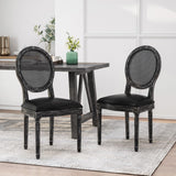 Christopher Knight Home® French Country Dining Chairs, Set of 2, Weathered Finish, Rubberwood Frame - 20.5 x 23.25 x 39