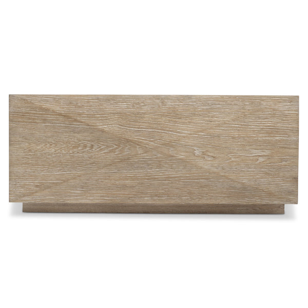 Bernhardt Bernhardt Aventura Cocktail Table With Marcona Oak Finish, 42.5" Sculpted Resin Overlays, Low-Profile Design 318011