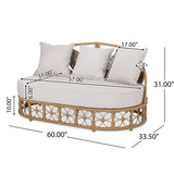 Christopher Knight Home® - Noble House - Shane Outdoor Wicker Daybed with Pillows