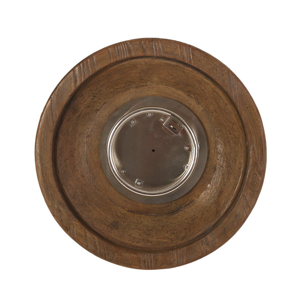 English Elm Round Mgo Concrete Outdoor Fire Pit 40000 Btu Propane Patio Gathering Centerpiece 62229.00DBRN-40K