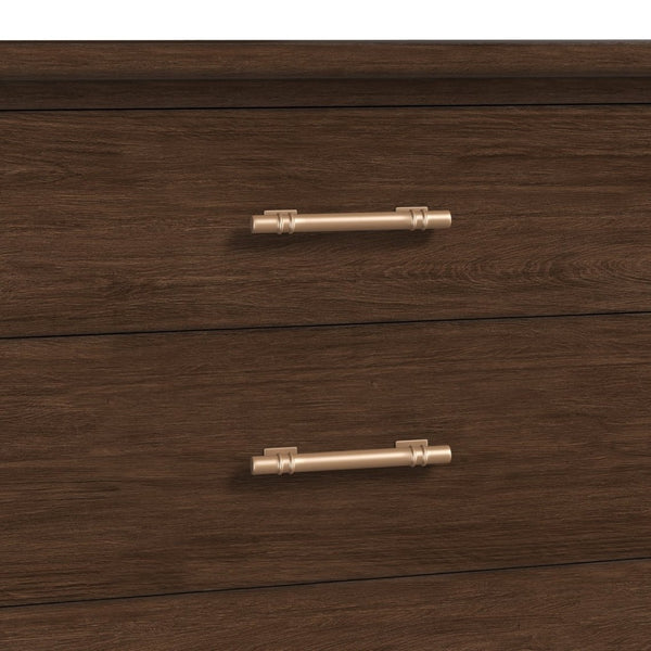 A.R.T. Furniture Verge Dresser - Contemporary Dark Wood Storage Solution with Elegant Design & Six Spacious Drawers 337130-1960
