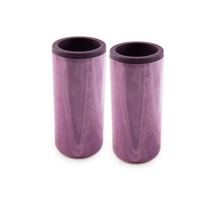 Lenox Cambridge Insulated Garnet Pink Geode Slim Can Coolers, 2 Pack NO COLOR METAL ECW9195PCBWFDS